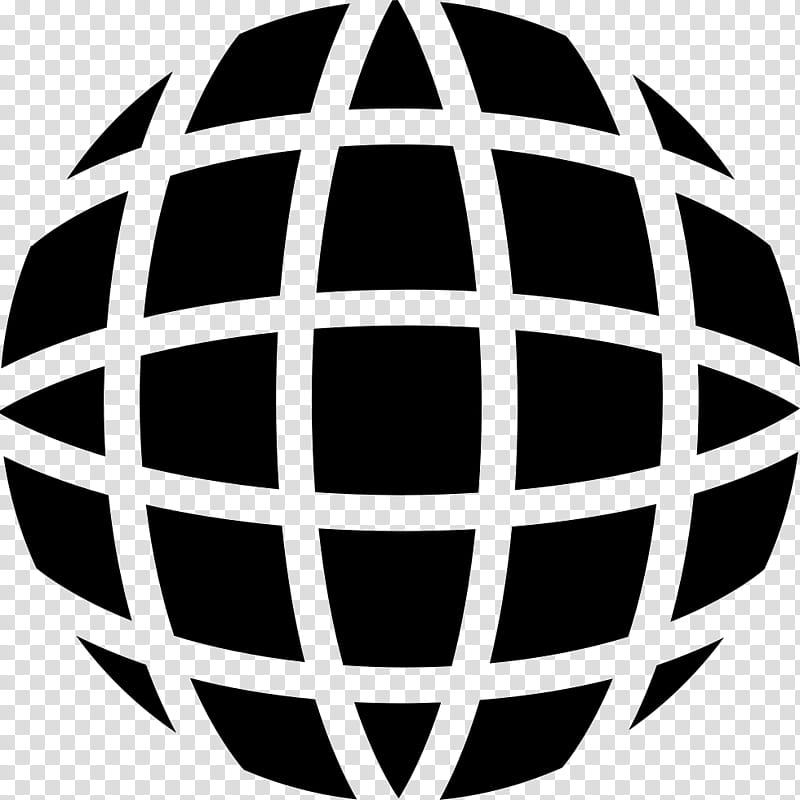 Earth Symbol, World, Logo, Grid, Shape, Blackandwhite, Sphere, Symmetry transparent background PNG clipart