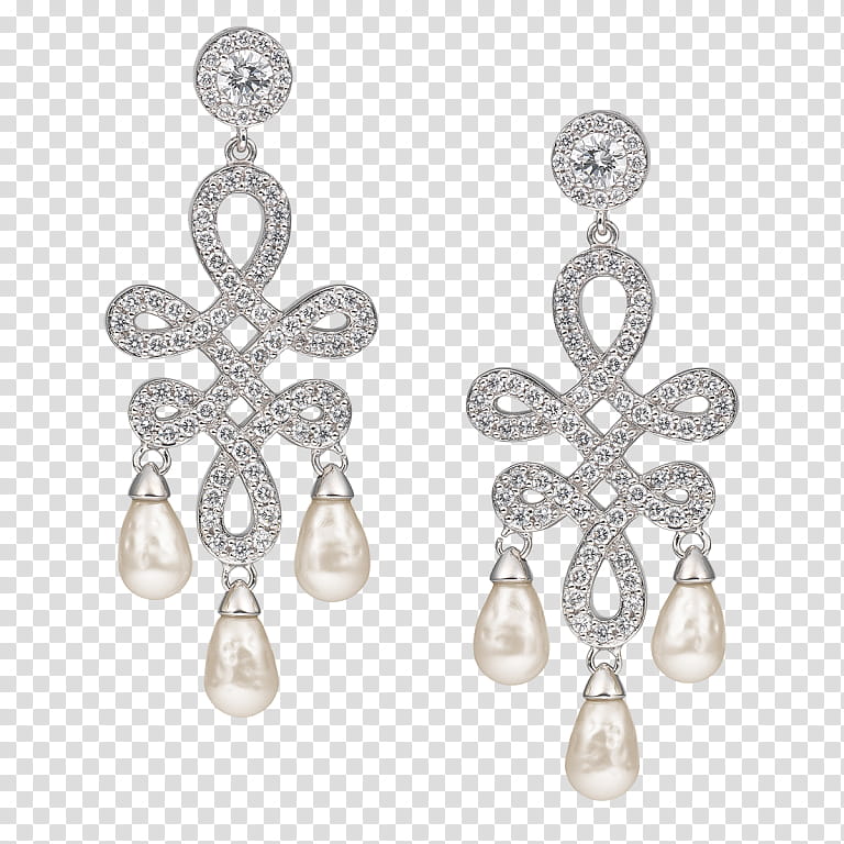 Gold Earrings, Jewellery, Silver, Majorica Pearl, Baroque Pearl, Pearl Earring, Sterling Silver, Diamond transparent background PNG clipart