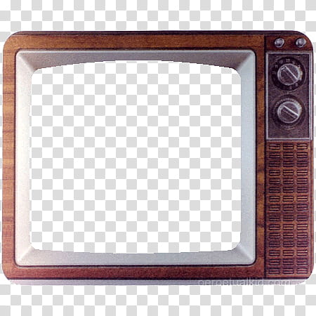 TV s, brown CRT television transparent background PNG clipart