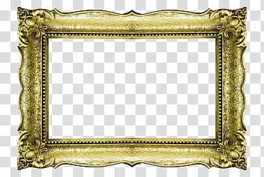 DeDecoraciones s, gold frame border transparent background PNG clipart