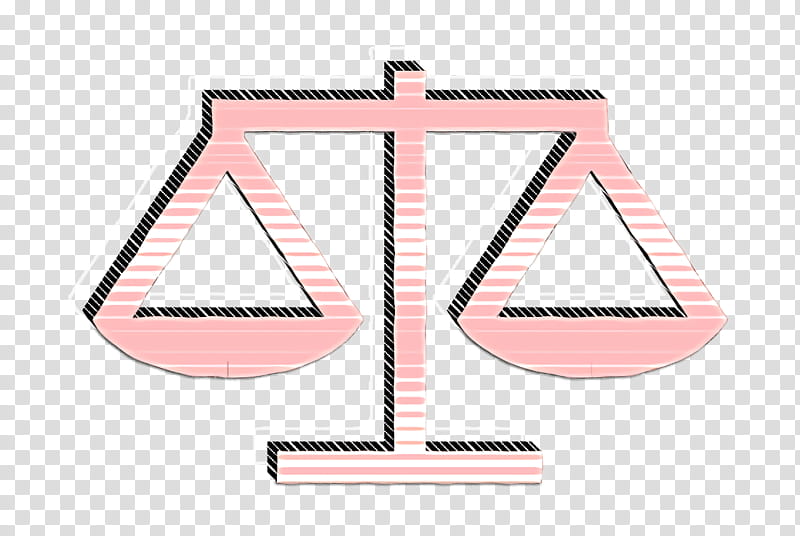 compare icon justice icon law icon, Match Icon, Scales Icon, Weights Icon, Pink, Triangle transparent background PNG clipart