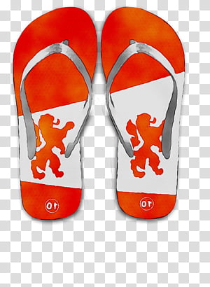 Orange, Flipflops, Shoe, Footwear, Red, Slipper transparent background PNG clipart thumbnail