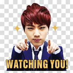 BTS Kakao Talk Emoticon Render p, man taking selfie transparent background PNG clipart