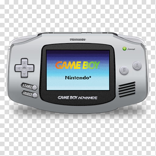 Game Boy Advance Icon, Gameboy Silver (shadow) x transparent background PNG clipart