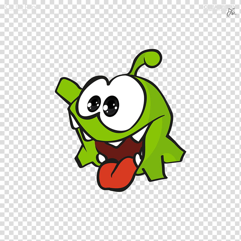 Cut the Rope Classic Om Nom High Res transparent background PNG clipart