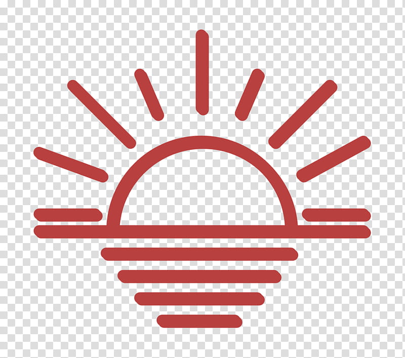 Sun icon Travel icon Sunset icon, Red, Line, Hand, Finger, Gesture, Circle, Thumb transparent background PNG clipart