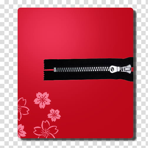 Sakura OS Icons, zip rar filetype, red and black folder icon transparent background PNG clipart