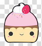 Lindos Cupcakes, cupcake cartoon character transparent background PNG clipart