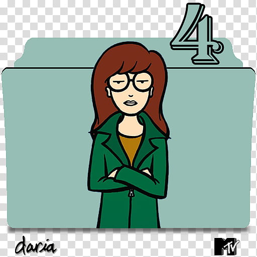 Daria series and season folder icons, Daria S ( transparent background PNG clipart