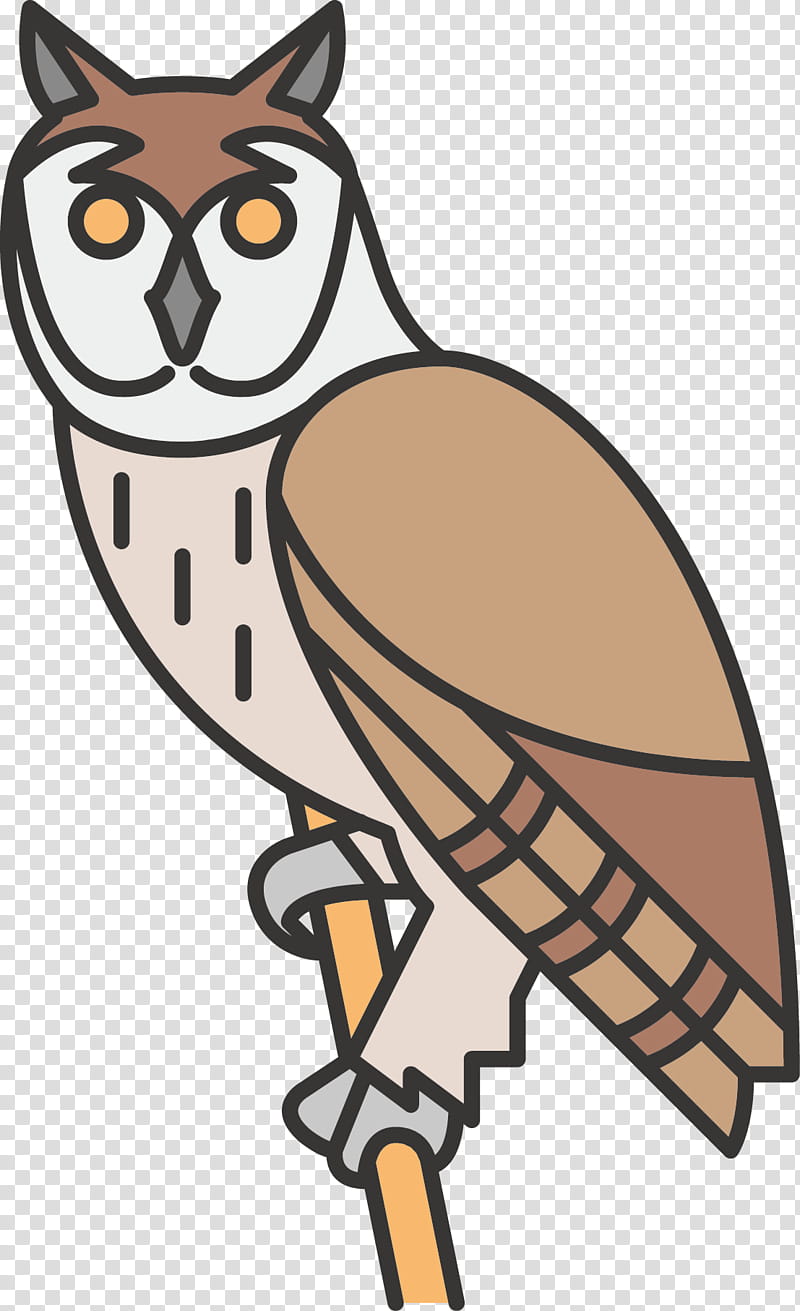 Owl, Cartoon, Bird, Animal, Beak, Flat Design, Bird Of Prey, Great Horned Owl transparent background PNG clipart