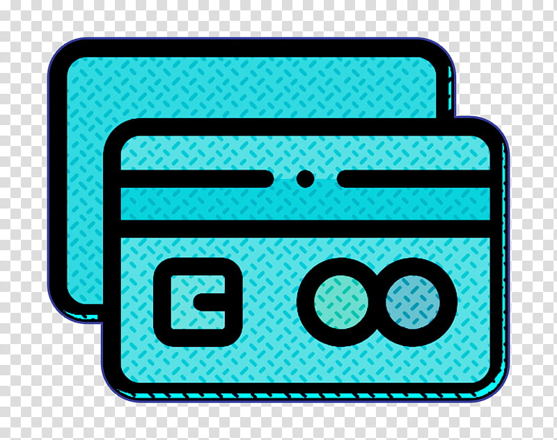 Grocery icon Credit card icon Card icon, Turquoise, Aqua, Line, Technology transparent background PNG clipart