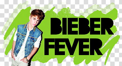 Texto con mancha BIEBER FEVER transparent background PNG clipart