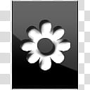 DarkTiles, white flower cutout on gray surface \ transparent background PNG clipart