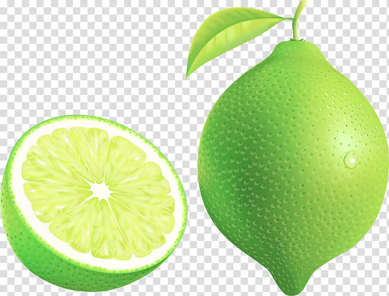 persian lime fruit citrus green lemon, Plant, Lemonlime, Sweet Lemon, Leaf, Food, Key Lime, Grapefruit transparent background PNG clipart