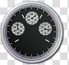 Vista Rainbar V English, black chronograph watch transparent background PNG clipart