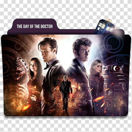 Doctor Who Folder Icons, day of the doctor transparent background PNG clipart