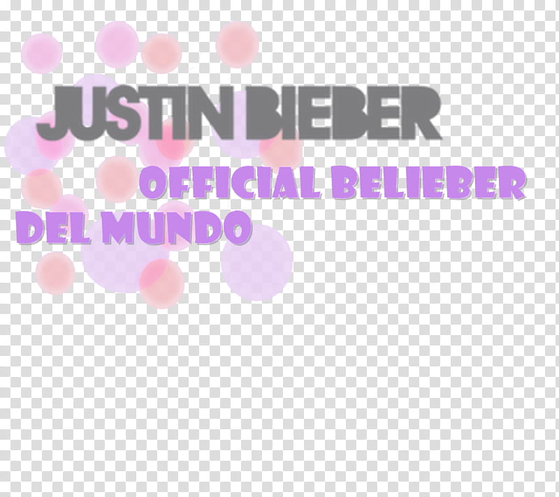Texto Justin Bieber Official Belieber Del Mund transparent background PNG clipart