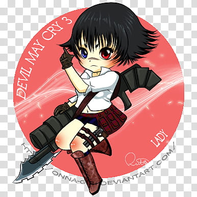 Chibi: Devil May Cry  Lady, devil may cry  illustration transparent background PNG clipart