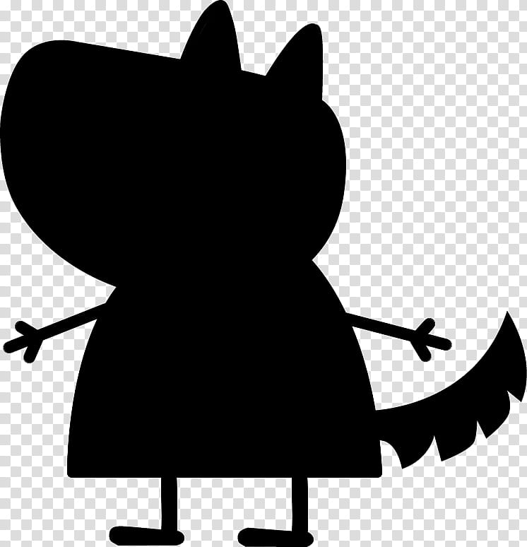 Big Bad Wolf, Cat, Fairy Tale, Three Little Pigs, Character, Cartoon, Snout, Silhouette transparent background PNG clipart