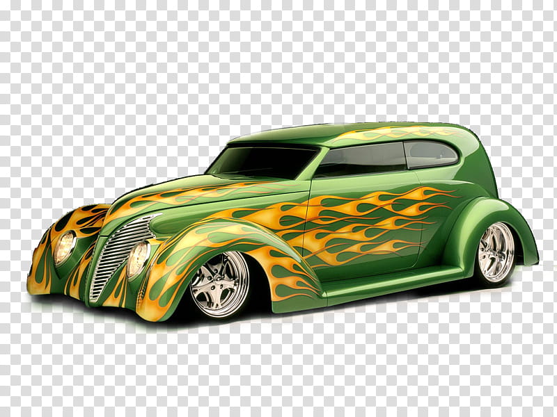 car, green and orange car transparent background PNG clipart