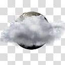 AccuWeather COLOR Weather Skin, black moon covering white clouds transparent background PNG clipart
