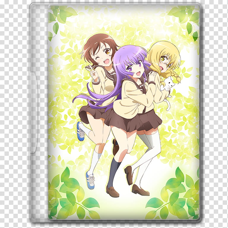 Anime  Spring Season Icon , Sansha Sanyou, v, three girls in school uniform illustration transparent background PNG clipart