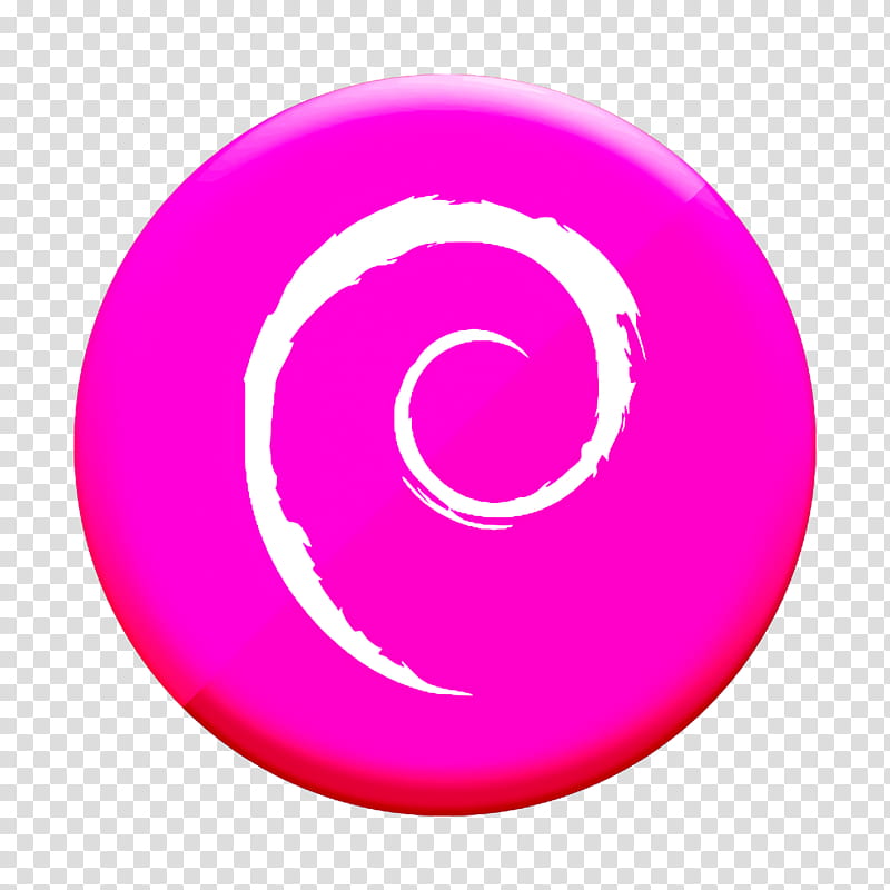 debian icon, Pink, Circle, Violet, Magenta, Spiral, Material Property, Symbol transparent background PNG clipart