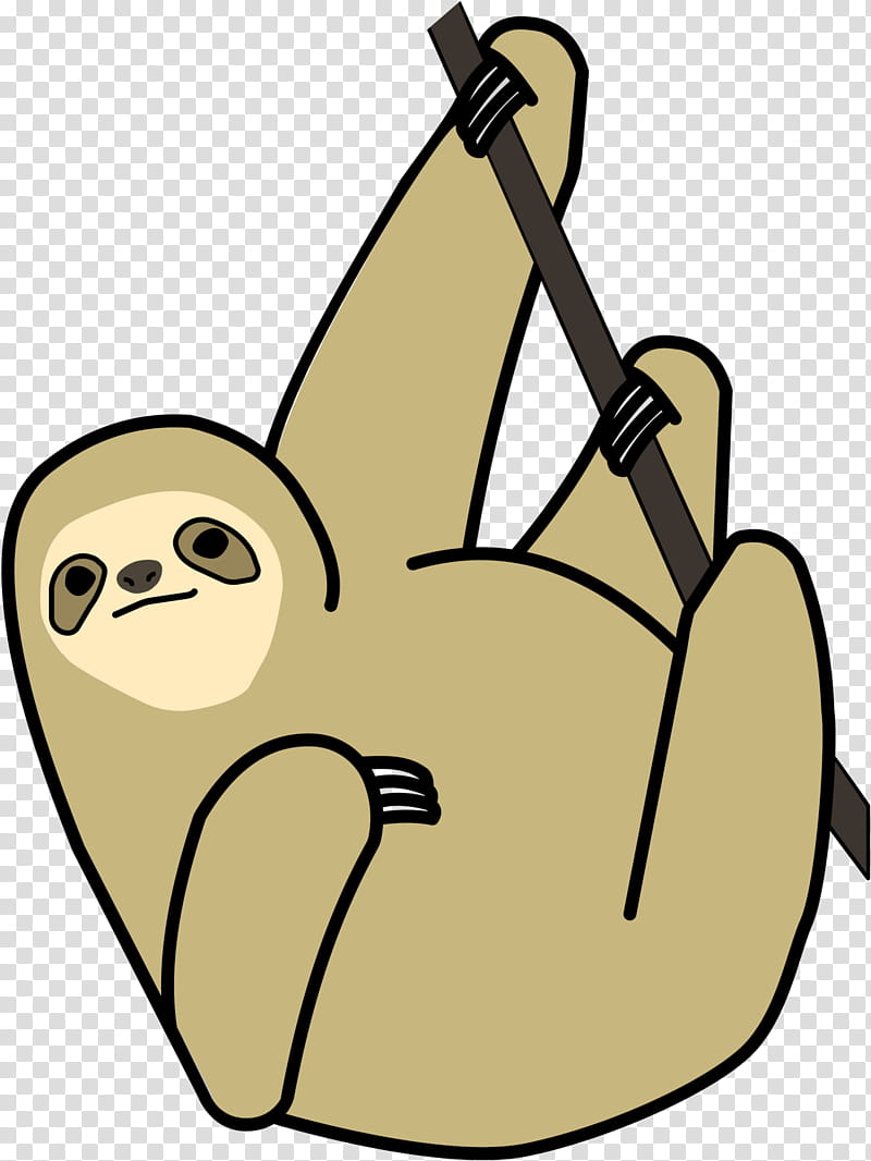 baby sloth cartoon to color
