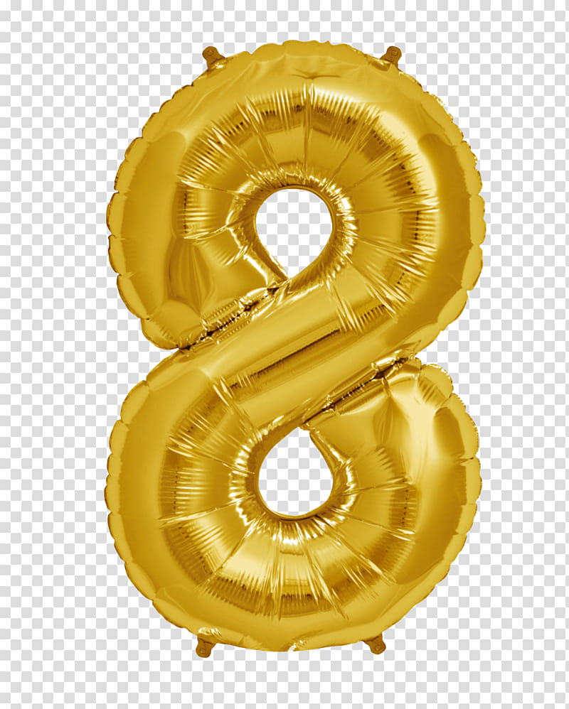 yellow number  balloon transparent background PNG clipart