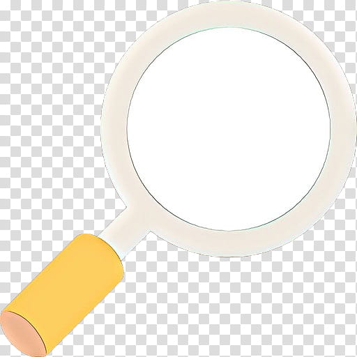 Magnifying Glass, Cartoon, Material, Yellow, Magnifier, Office Instrument, Makeup Mirror transparent background PNG clipart
