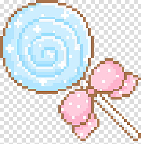 PASTEL PIXELS IV, blue and pink lollipop transparent background PNG clipart