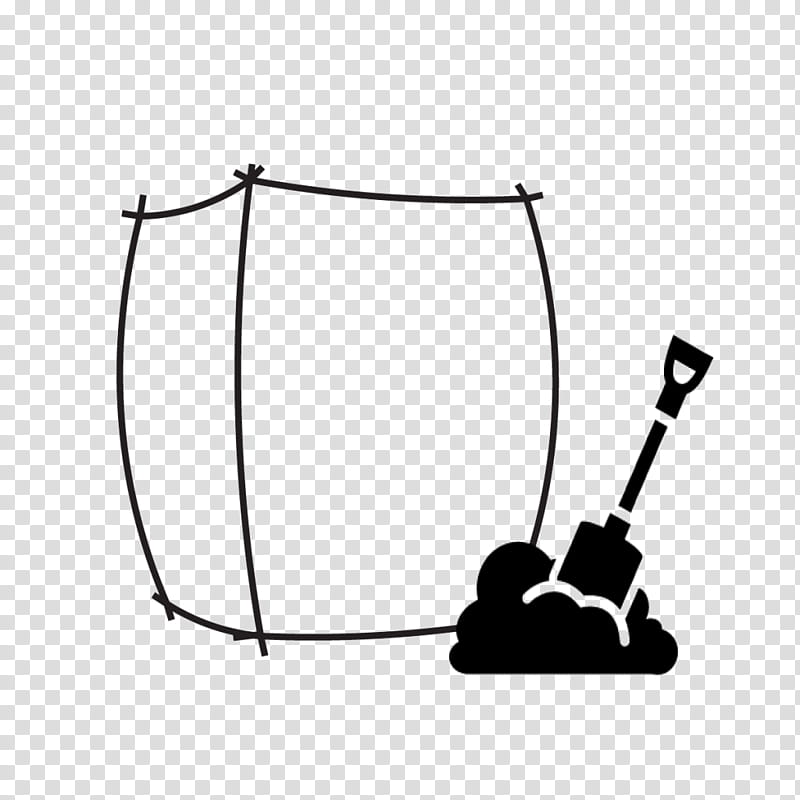 Black Circle, Mulch, Shovel, Agriculture, Tool, Building Materials, Construction, Gardening transparent background PNG clipart