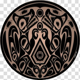 Escudo cullen volturi quileute, black and brown logo transparent background PNG clipart