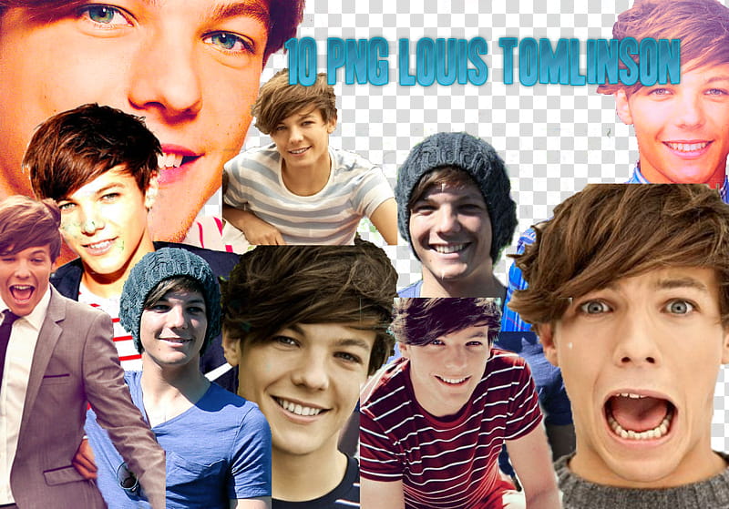 Louis Tomlinson, One Direction Louis Tomlinson collage transparent background PNG clipart