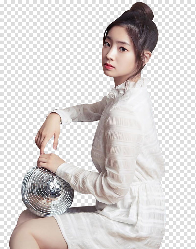 TWICE Season Greetings , woman holding gray ball transparent background PNG clipart