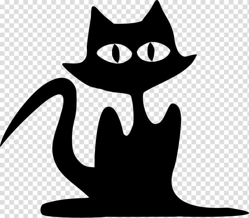 Cat Silhouette, Cartoon, Drawing, Black Cat, Animation, Pet, Facial Expression, Whiskers transparent background PNG clipart
