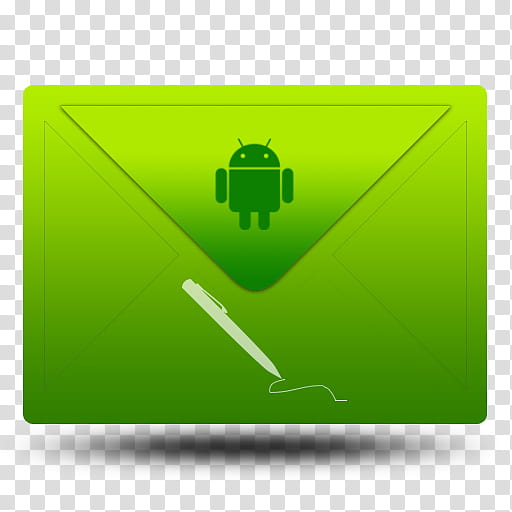 Android Green Icons, Write New Sms transparent background PNG clipart