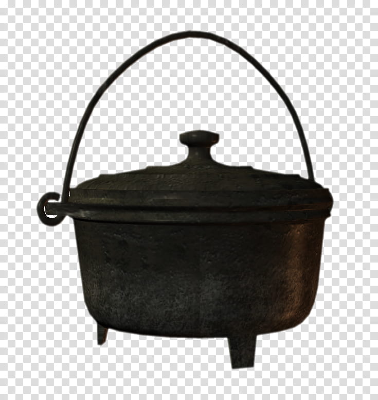 black cast iron cooking pot transparent background PNG clipart