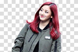 Twice Jihyo Gray Full Zip Jacket Transparent Background Png Clipart Hiclipart