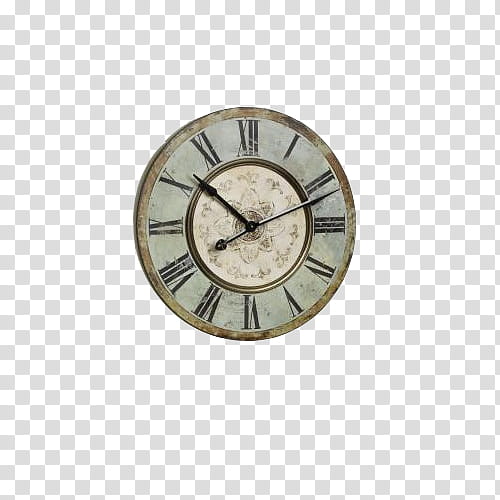 s, round brown and gray analog clock displays : transparent background PNG clipart