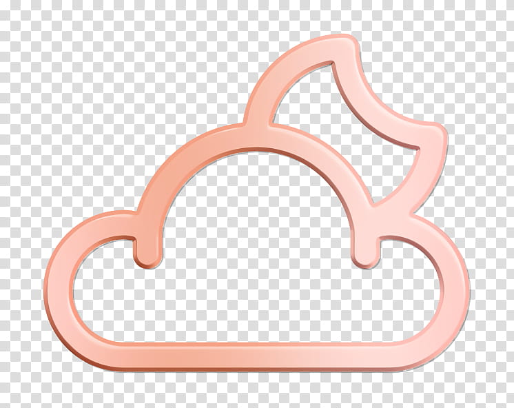 cloud icon forecast icon moon icon, Night Icon, Weather Icon, Pink, Nose, Finger, Fashion Accessory, Heart transparent background PNG clipart