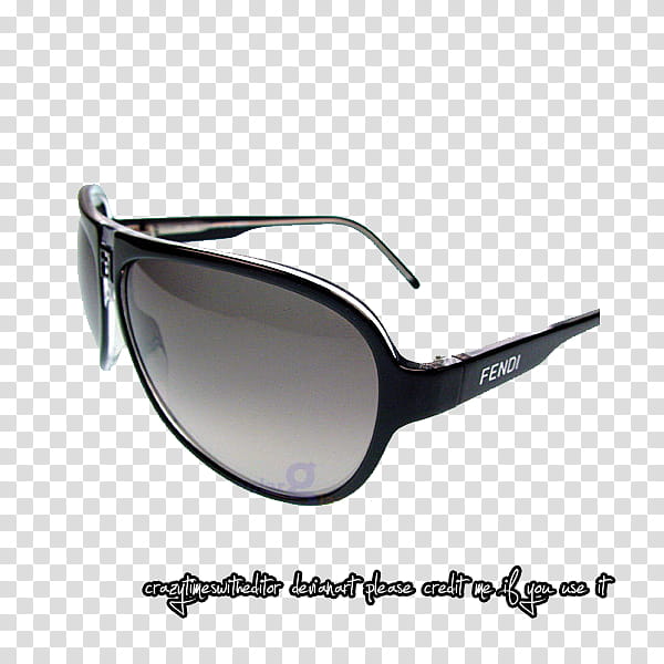 Lentes, black framed Fendi sunglasses transparent background PNG clipart