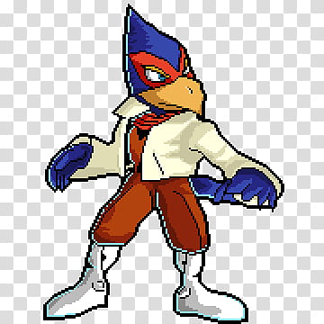 Falco in the Rivals of Aether Style transparent background PNG clipart