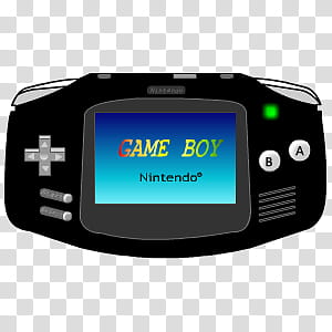 Ultimate Console Sykons, Gameboy Advance (black) icon transparent background PNG clipart