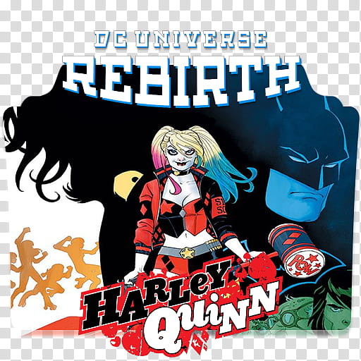 DC Rebirth Icon Folders Vol , Harley Quinn  transparent background PNG clipart