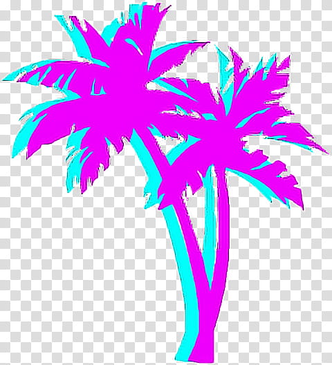 Vaporwave Palm Tree, Palm Trees, Drawing, Seapunk, Aesthetics, Leaf, Pink, Plant transparent background PNG clipart