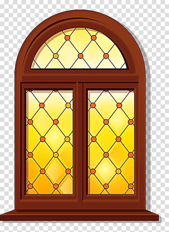 window arch architecture glass stained glass, Window, Wood, Door transparent background PNG clipart