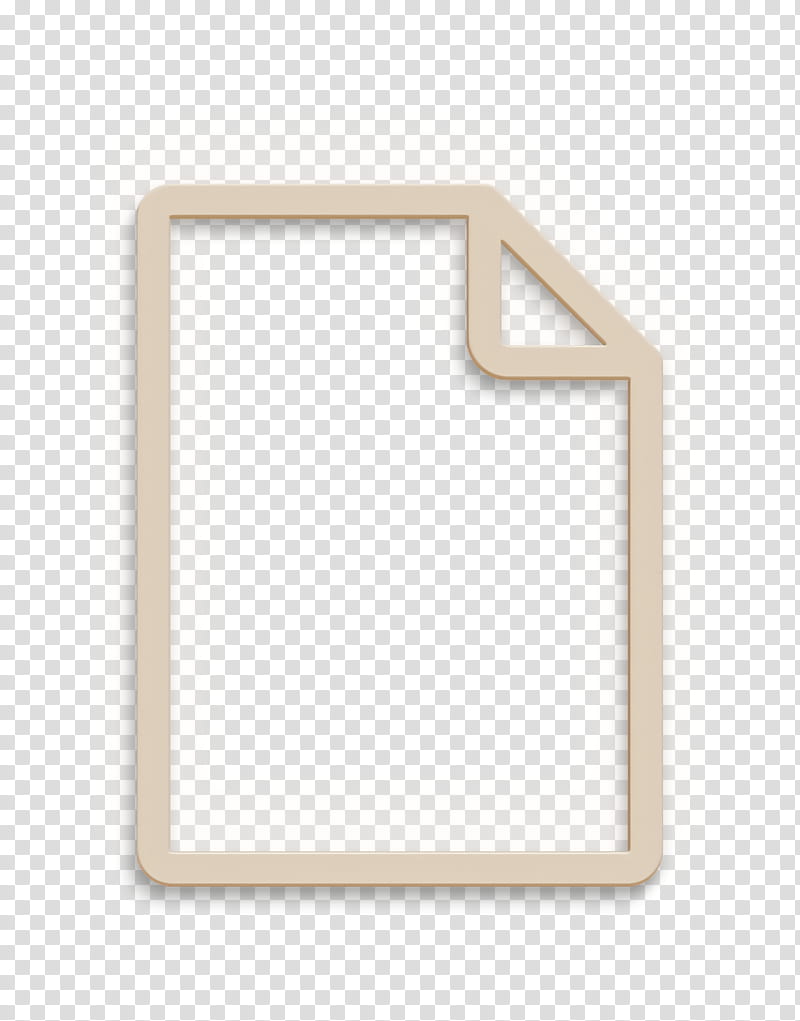 Miscellaneous Elements icon Document icon File icon, Beige, Rectangle, Square transparent background PNG clipart