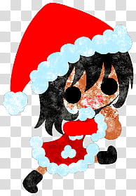 The icons of cute girls, christmas-people- transparent background PNG clipart