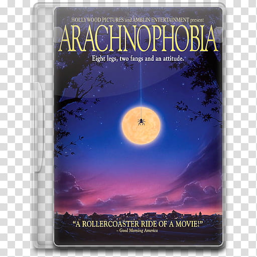 Movie Icon , Arachnophobia, Arachnophobia DVD case transparent background PNG clipart